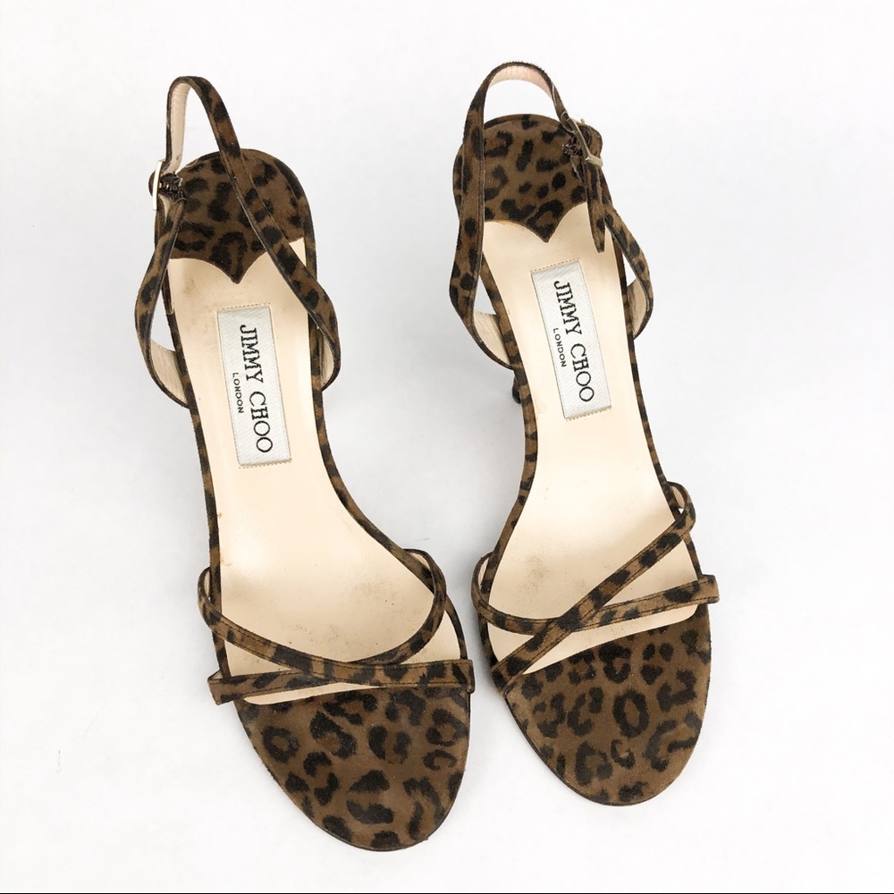 Jimmy Choo | Leopard Print Slingback Heels - image 3